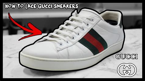 best way to lace gucci ace|gucci shoes lace pattern.